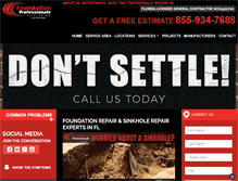 Tablet Screenshot of foundationprosfl.com